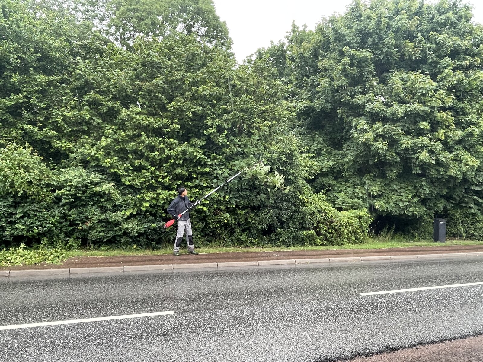 Röjning vid amfiteater